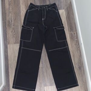H&M Black Wide Leg Jeans
